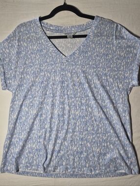 Tommy Bahama Kauai Chic Cheetah Jersey T-Shirt Size S/P